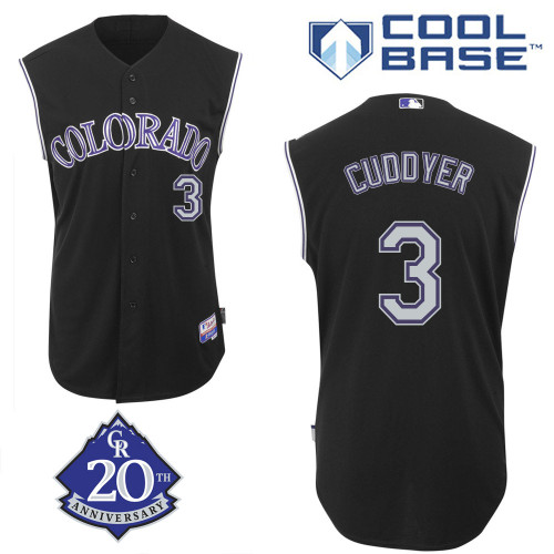 Michael Cuddyer #3 Youth Baseball Jersey-Colorado Rockies Authentic Alternate 2 Black MLB Jersey